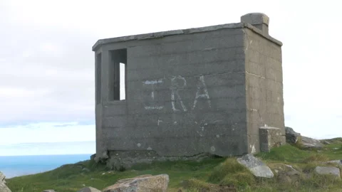 Irish Republican Army Graffiti on Structure Video stock 219980007