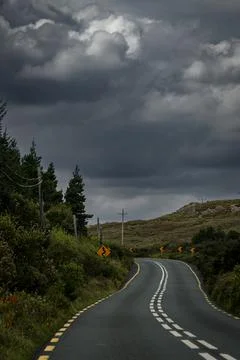 Irish road Foto stock