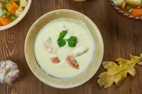 Irish Seafood Chowder Stock Photos