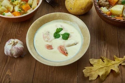 Irish Seafood Chowder Stock Photos