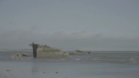 Irish ship wreck Video stock 230090920