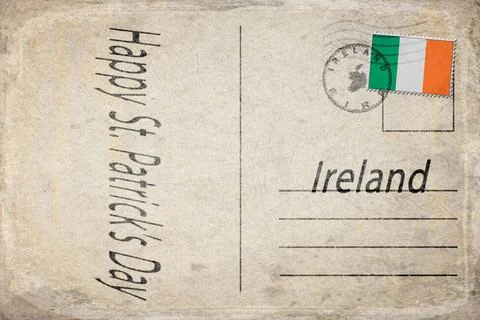 Irish St Patrick Day Parade Festival Background Illustrazione stock
