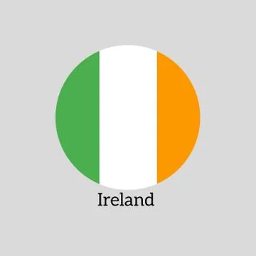 Irish state flag Ilustración de archivo