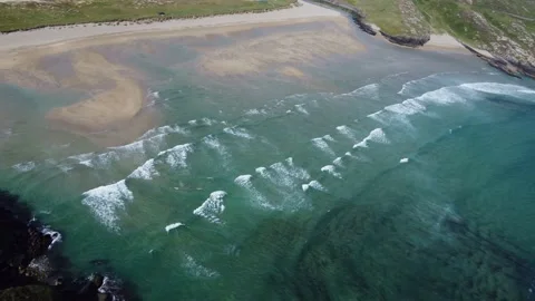 Irish Surfing Beach Stockbeeldmateriaal 209302397