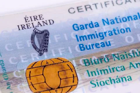 Irish visa / gnib Stock Photos