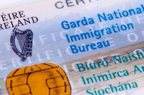 Irish visa / gnib Stock Photos