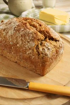 Irish wheaten bread Stock Photos