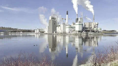 Iriving Pulp and Paper Mill Saint John New Brunswick Canada Stock Footage 344233335
