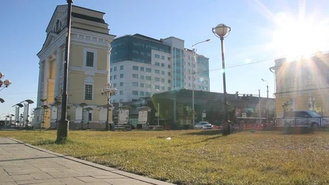 Irkutsk city 1 Stock Footage 89686919