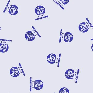 Iron age human evolution glyph seamless pattern 스톡 일러스트