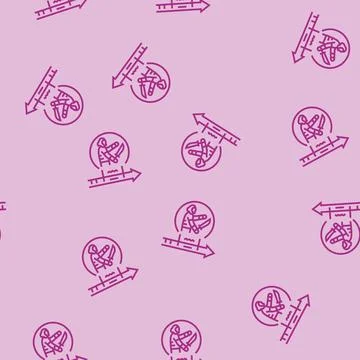 Iron age human evolution line seamless pattern 스톡 일러스트