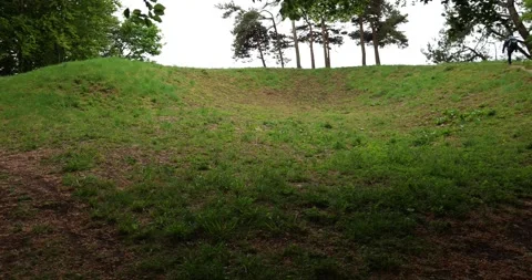 Iron Age Round Barrow Monument of Scutchamer Knob, Oxfordshire, UK 库存影片 341589255