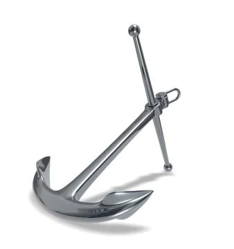 Iron anchor Stock Illustration