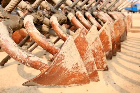 Iron anchor Stock Photos