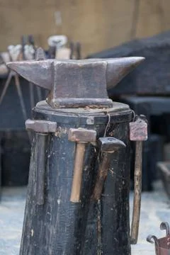 Iron anvil Stock Photos