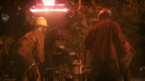 Iron art casting 4 released HD Stock Footage 274636