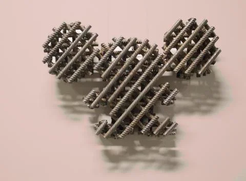 Iron bars background Stock Photos