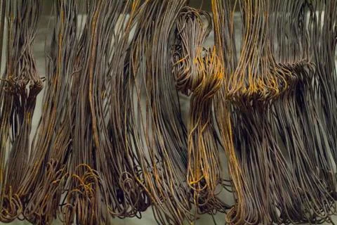 Iron bars background Stock Photos