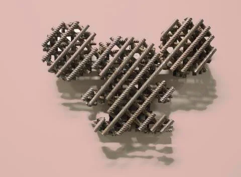 Iron bars background Stock Photos