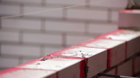 Iron bars for brickwork Bricklaying 스톡 동영상 58050839