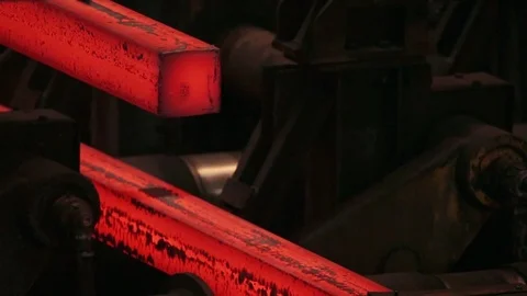 Iron billets Stock Footage 72748500