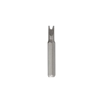 Iron bit for screwdriver and drill on Isolated on a white background Foto stock