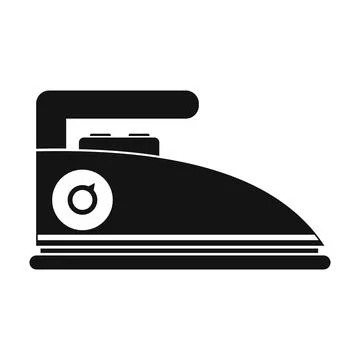 Iron black simple icon Stock Illustration