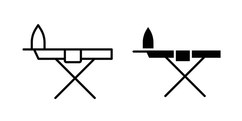 Iron board icon design. Simple Vector illustrations.. Stock Illustration