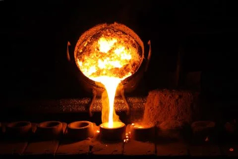 Iron casting Stock Photos