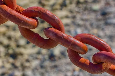 Iron Chain Link Macro Stock Photos