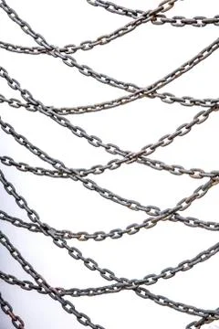 Iron chain link Stock Photos