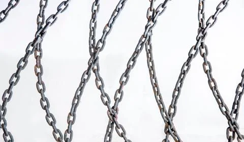 Iron chain link Stock Photos