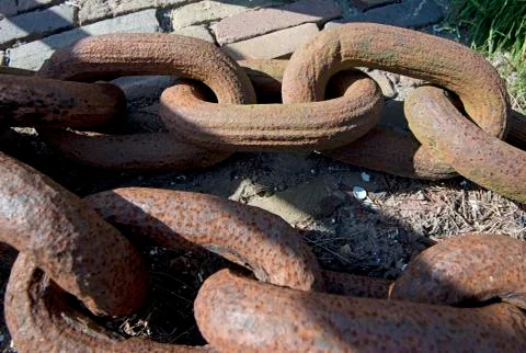 Iron chain Stock Photos