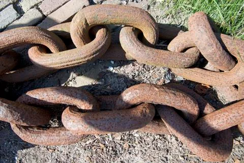 Iron chain Stock Photos