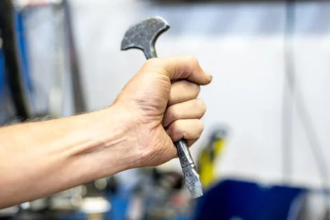 Iron chisel. repair tools Stock Photos