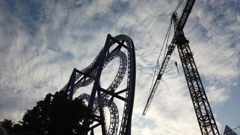 Iron construction playground Stock Photos