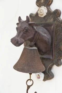 Iron cow's head Stock Photos
