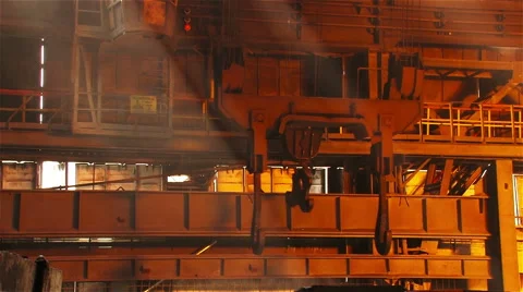 Iron crane moving right to left. Stock Footage 54898103