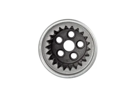 Iron cup replacement part for polystyrol machine concrete pump. Stock Photos