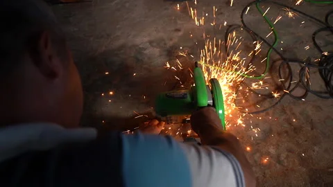 Iron cutter Stock-Footage 221733945