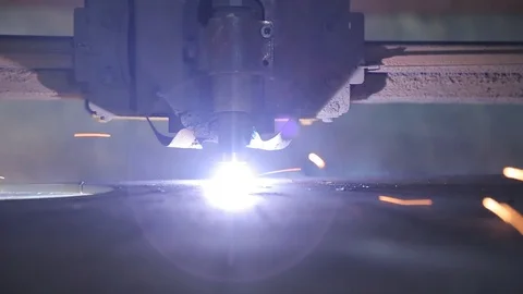 Iron cutting Stock Footage 93829547