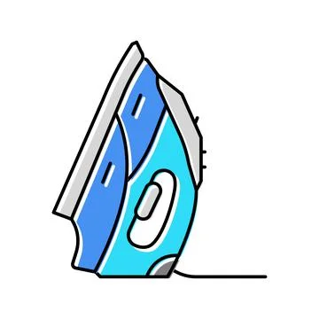 Iron device color icon vector illustration Illustrazione stock