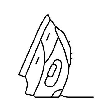 Iron device line icon vector illustration 库存插图