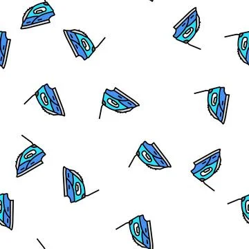 Iron device vector seamless pattern Stock Illustration