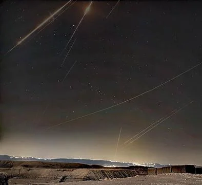 Iron Dome and Arrow interception Фото