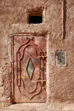 Iron Door In Marrakech Foto stock