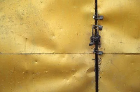 Iron door Stockfoto's