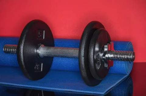 Iron dumbbell Workout Stock Photos