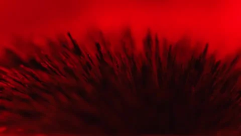 Iron dust spikes in deep red colour Stock Footage 294318492