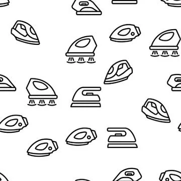 Iron Electrical Tool Vector Seamless Pattern Stockillustratie